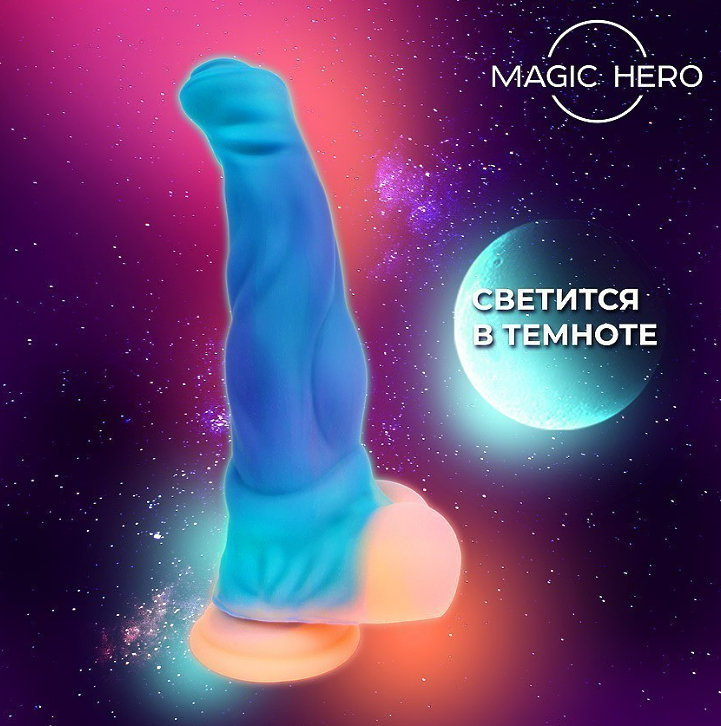 ФАЛЛОИМИТАТОР L 215 мм D 50 мм, светится в темноте