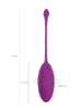 Виброяйцо A-Toys Purr, силикон, фиолетовый, 18 см