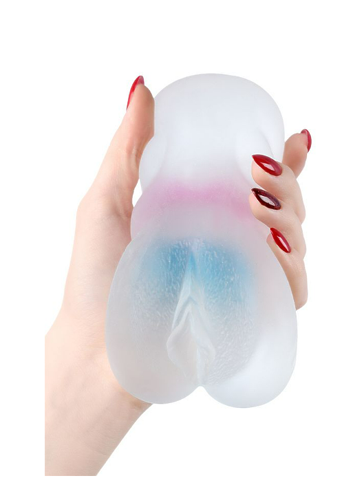 Мастурбатор реалистичный TOYFA Juicy Pussy Crystal Wave, TPE, 13,5 см