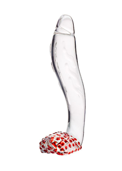 Нереалистичный фаллоимитатор Sexus Glass, стекло, прозрачный, 17,5 см