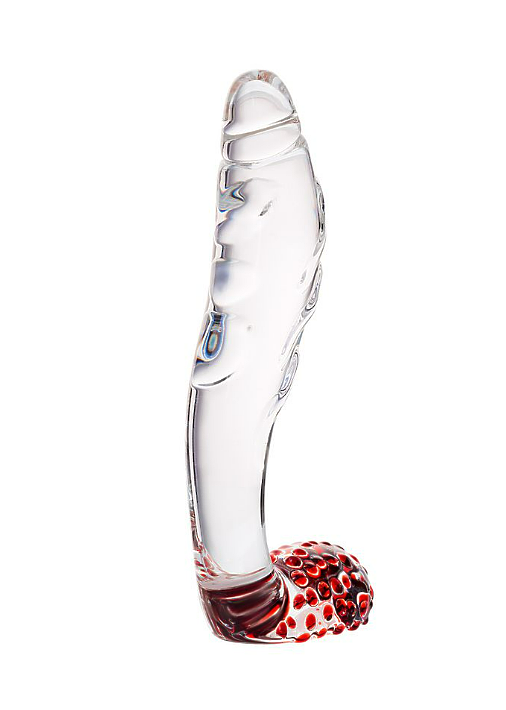 Нереалистичный фаллоимитатор Sexus Glass, стекло, прозрачный, 17,5 см