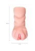 Мастурбатор реалистичный TOYFA Basic Oh Yeah!, TPE, телесный, 11,5 см