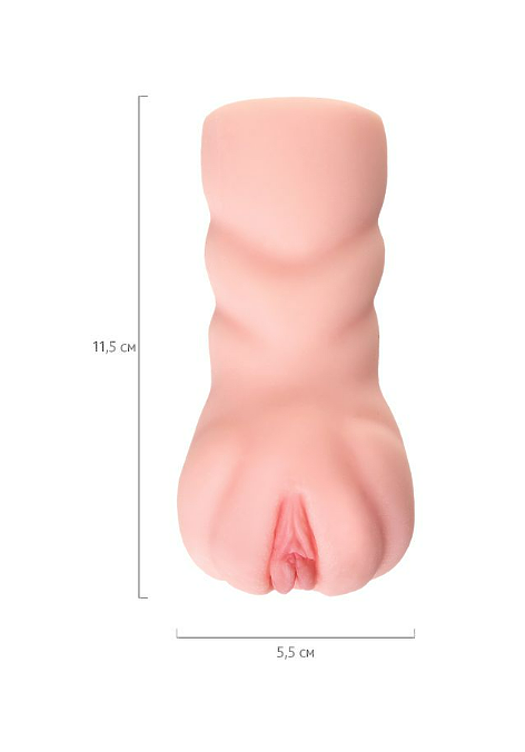 Мастурбатор реалистичный TOYFA Basic Oh Yeah!, TPE, телесный, 11,5 см