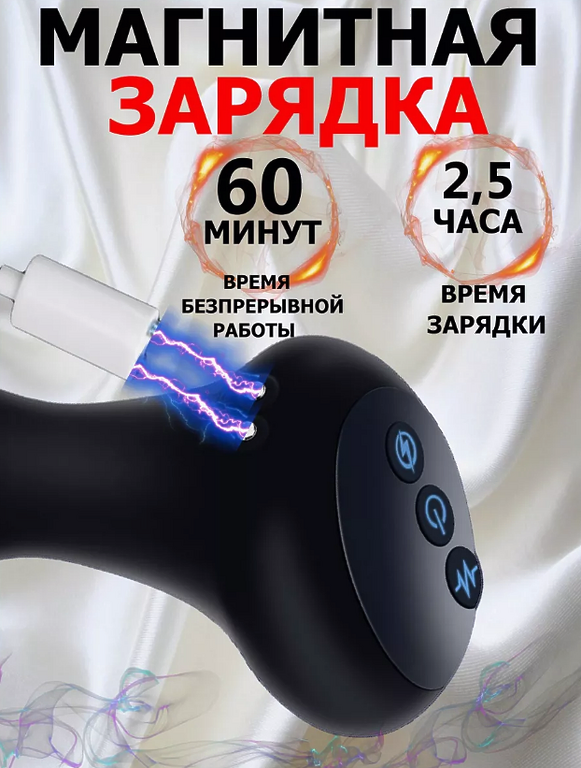 JeLedi Бусы анальные вагинальные вибратор с электростимуляцией