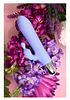 Вибратор с клиторальной стимуляцией Flovetta Crocus, силикон, фиолетовый, 17,5 см