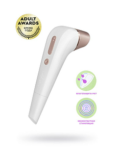 Вакуум-волновой бесконтактный стимулятор клитора Satisfyer Number Two, ABS пластик, белый, 17 см