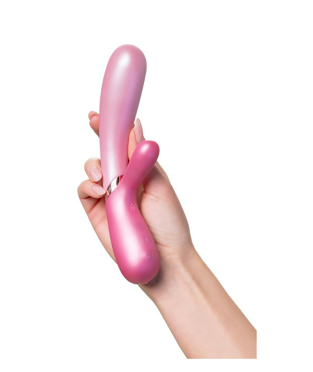 Вибратор Satisfyer Hot Lover с клиторальным стимулятором, розовый