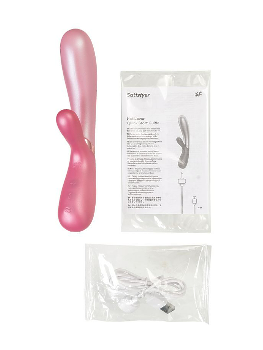 Вибратор Satisfyer Hot Lover с клиторальным стимулятором, розовый
