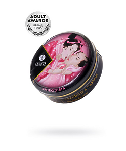 Массажное аромамасло в виде свечи Shunga «Афродизия. Лепестки роз» (Aphrodisia. Rose Petals), 30 м