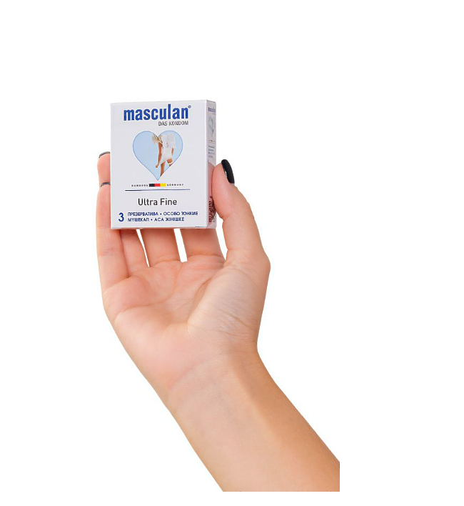 ПРЕЗЕРВАТИВЫ MASCULAN 2 ULTRA FINE (ОСОБО ТОНКИЙ С ОБИЛЬНОЙ СМАЗКОЙ) 3 штуки