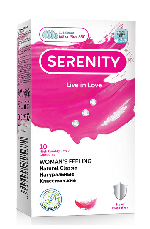 Serenity WOMAN’S FEELING 10 шт. Классические Натуральные Презервативы