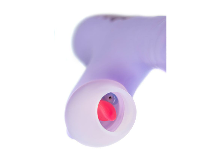 Вибратор с функцией Up&Down JOS SPINNY, силикон, фиолетовый, 23 см