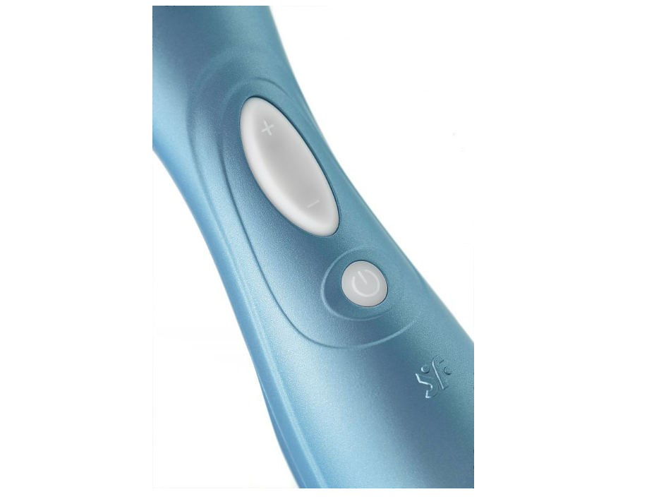 Вакуум-волновой бесконтактный стимулятор клитора Satisfyer PRO 2, силикон, голубой, 16,5 см