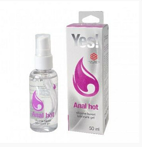 ГЕЛЬ-СМАЗКА СИЛИКОНОВЫЙ "YES ANAL HOT" с экстрактом имбиря, 50 мл