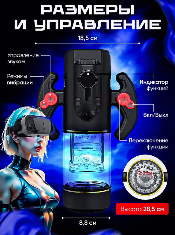 Only Eva Фрикционный Автоматический мастурбатор с вибрацией вакуумом