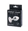 SILVER PLUG SMALL (втулка анальная) цвет кристалла бесцветный, L 72 мм, D 28 мм, вес 50 г