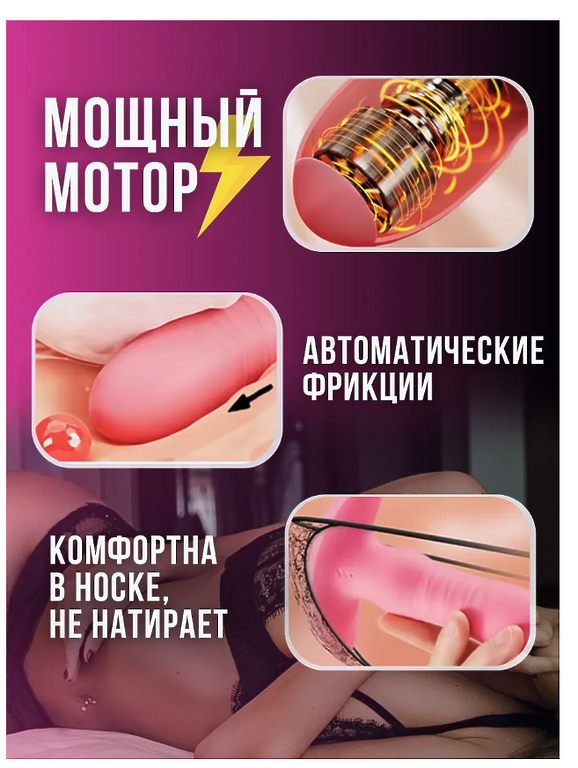  Анальная пробка вибратор в трусы вибро ПУДРОВЫЙ