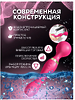  Двусторонний вибратор стимулятор с гибкой головкой РОЗОВЫЙ