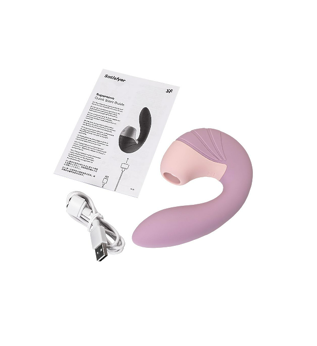 Вибратор Satisfyer Supernova, с вакуум-волновым стимулятором, силикон, розовый, 16,9 см
