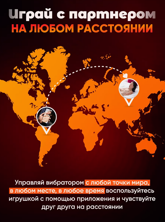  Вибратор член дистанционный с приложением