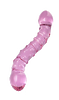 Двусторонний фаллоимитатор Sexus Glass, стекло, розовый, 20,5 см