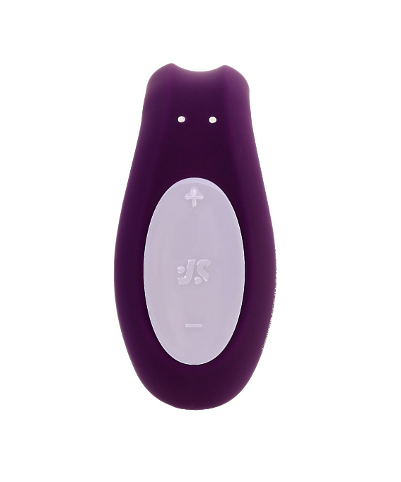 Многофункциональный стимулятор для пар Satisfyer Double Joy Connect App, силикон, фиолетовый, 18 см