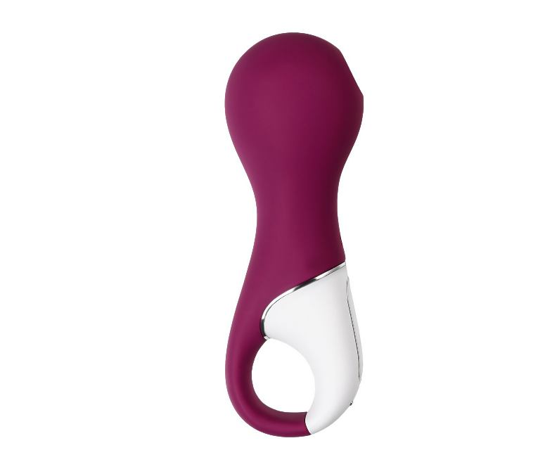 Вакуум-волновой стимулятор клитора с вибрацией Satisfyer Lucky Libra, силикон, бордовый, 15,7 см