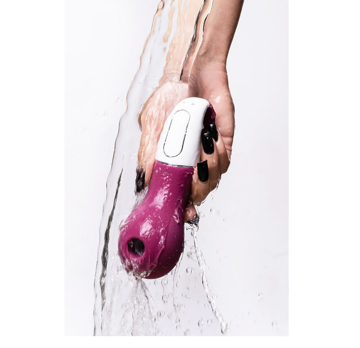Вакуум-волновой стимулятор клитора с вибрацией Satisfyer Lucky Libra, силикон, бордовый, 15,7 см