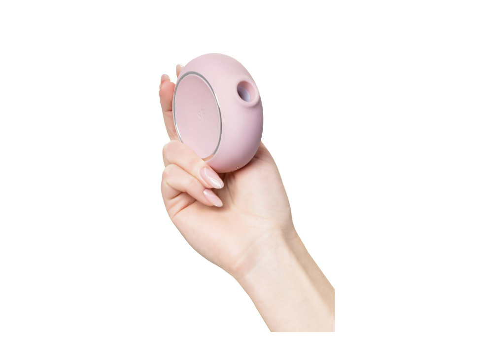 Вакуумный стимулятор клитора с вибрацией Satisfyer Pro To Go 3, розовый, 8,5 см