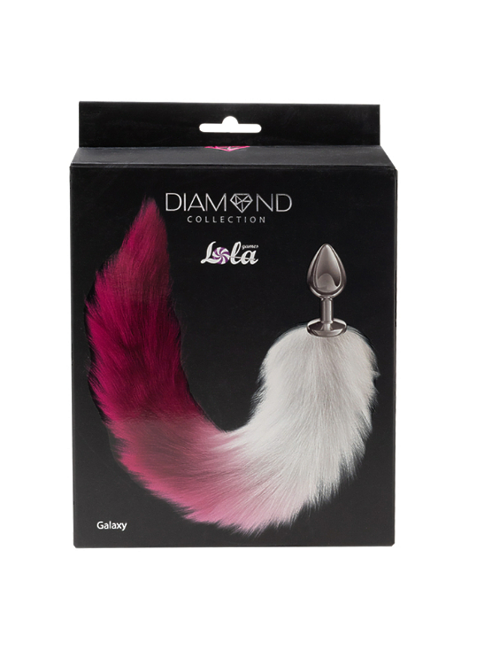 Анальная Пробка с Хвостом Diamond Galaxy Pink 4019-02lola