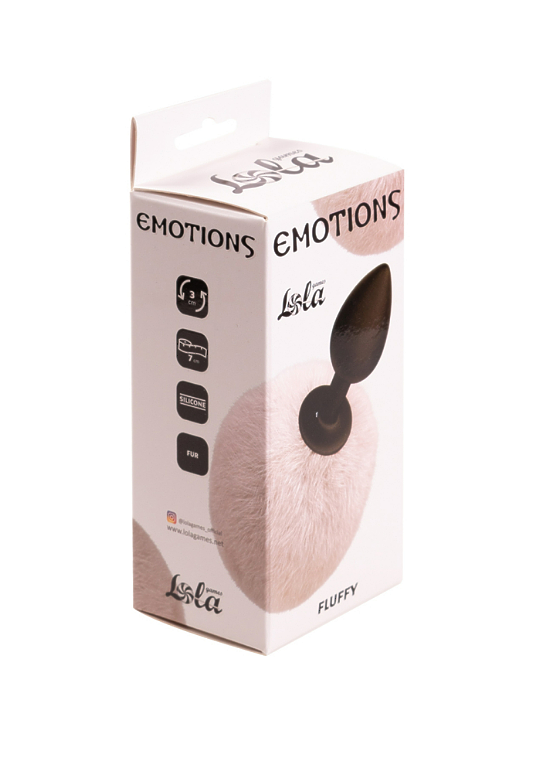 Анальная Пробка с Хвостом Emotions Fluffy White 4017-01lola