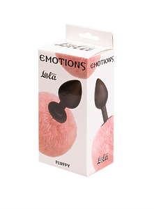 Анальная Пробка с Хвостом Emotions Fluffy Pink 4017-02lola
