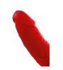 Насадка на пенис для двойного проникновения Black&Red by TOYFA , силикон, красный, 16,5 см