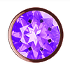 Анальная Пробка Diamond Amethyst Shine S Розовое Золото 4025-01lola