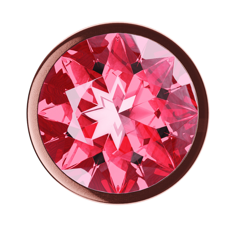 Анальная Пробка Diamond Ruby Shine L Розовое Золото 4024-02lola