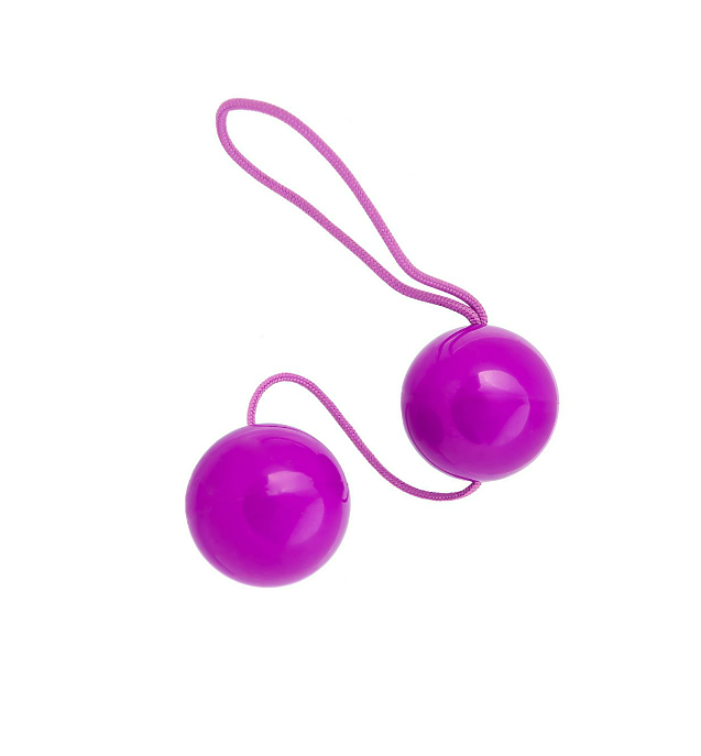 Вагинальные шарики TOYFA Basic, ABS пластик, фиолетовый, 20,5 см Ø 3,5 см