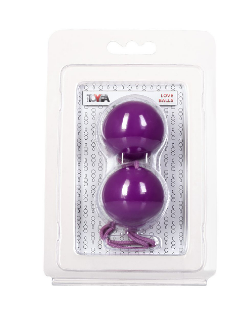 Вагинальные шарики TOYFA Basic, ABS пластик, фиолетовый, 20,5 см Ø 3,5 см