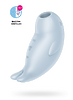 Вакуумный стимулятор клитора с вибрацией Satisfyer Seal You Soon, силикон, голубой, 11 см