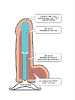 Фаллоимитатор неоскин на присоске F&F BEST COCK 8", L 180 мм D 45 мм
