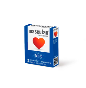 ПРЕЗЕРВАТИВЫ MASCULAN 2 DOTTED (С ПУПЫРЫШКАМИ) 3 штуки